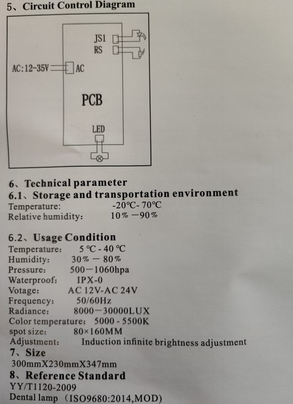 چراغ یونیت دندانپزشکی هد چراغ LED دو نور